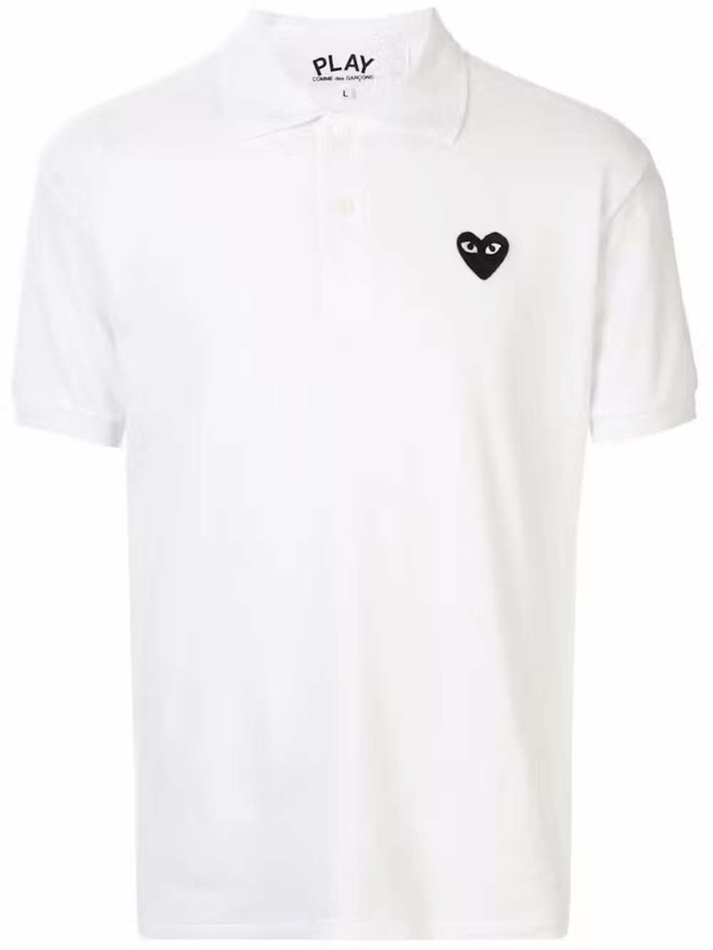 NWT Comme des Garcons PLAY Play Heart Polo Shirt Size S